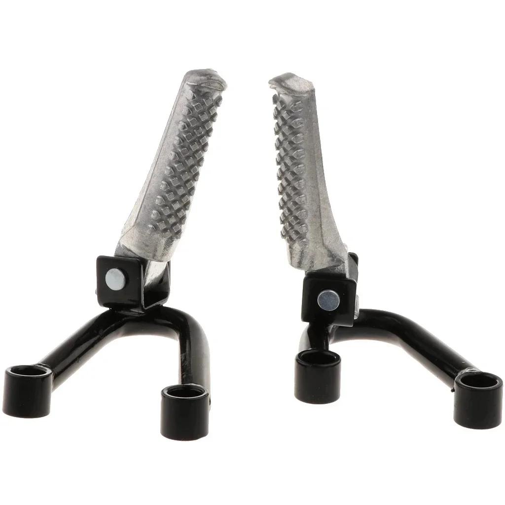 

2pcs Universal Motorcycle Rear Foot Pegs Foot Pedals Bracket for Honda CRF230