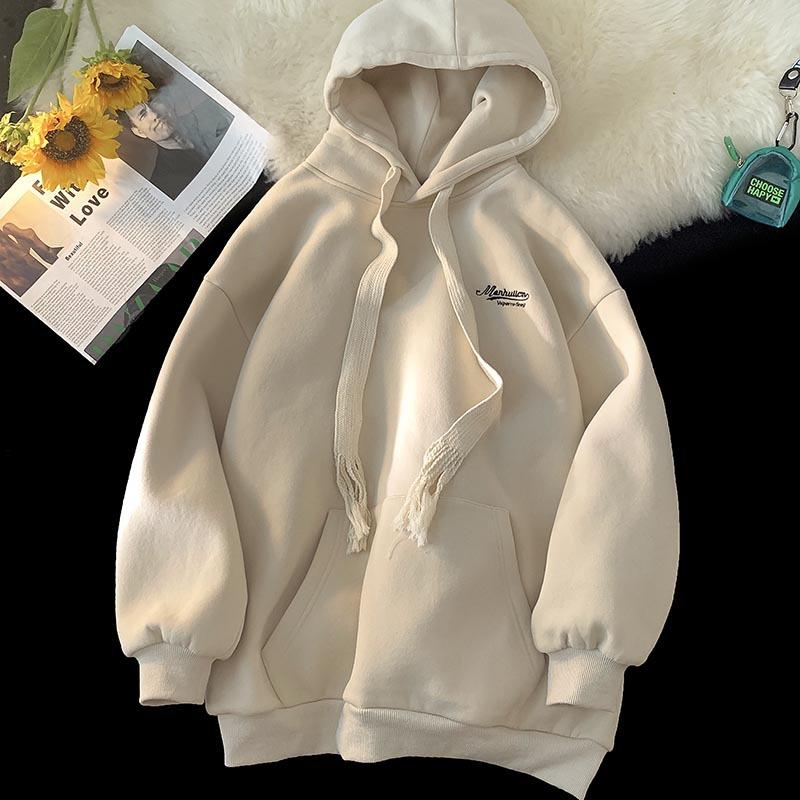 

Жіночі вільні пуловери з довгим рукавом і круглим вирізом, однотонні жіночі кофти XL абрикосовий