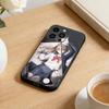 Anime F Phone Case For iPhone 17 16 15 14 13 12 Max Plus Silicone Black Cover
