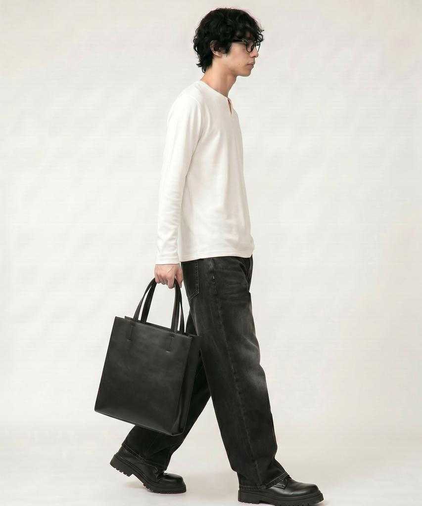 Dwse Essential Stitch Leather Tote Bag
