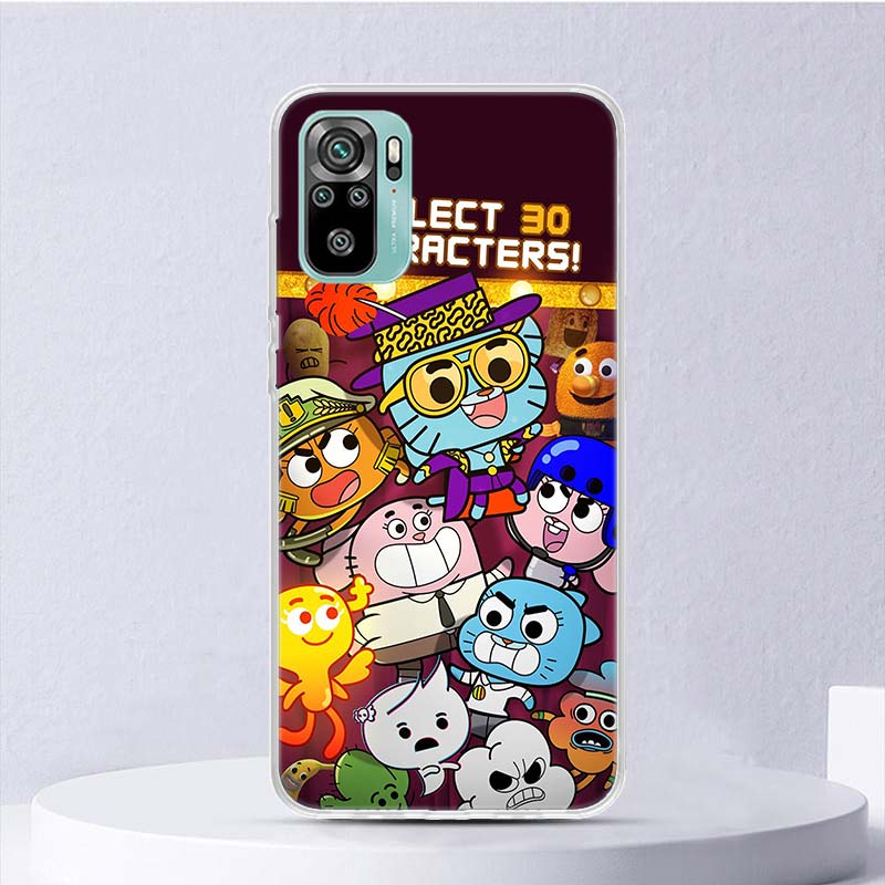 The Amazing World Gumball Soft Case For Xiaomi Redmi Note 14 13 12S 11S 10S 12 Pro Plus Phone Cover 11 10 11E 11T Note14 Shell C
