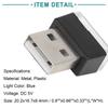 ACROPIX USB LED Light Blue Light Interior USB LED Bulb Neon Ambient Lamp Black Pack of 2