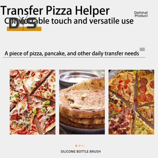 Pizza Shovel Non-Stick Pizza Peel Versatile Pizza Paddle Pizza Lifter Transfer Tray for Homemade Baking Pizza Bread