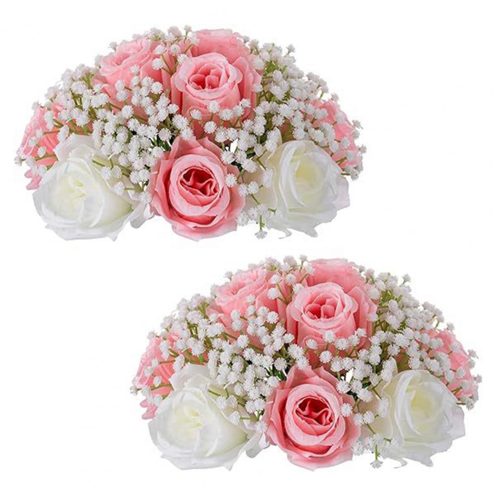 Palla di Fiori per Matrimonio per Centrotavola Fiori Artificiali Palla di Rose Composizione Bouquet per Matrimonio, Festa, San Valentino, Decorazione Domestica