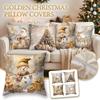4 Pack Christmas Throw Covers, Cushion Pillowcases for Sofa Couch Home Decor
