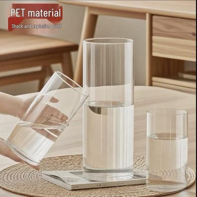 Acrylic Transparent Vase for Flower Arrangements and Lucky Bamboo - Large Straight Cylinder Design