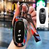 Racing Style Metal Car Key Case Fob Cover For Volkswagen Touareg 2011- For Vw Touareg Keychain Accessories