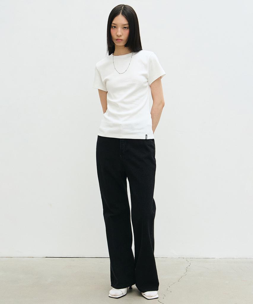 Nigaennikol Nick Nicole Semi Bootcut Pants_Black