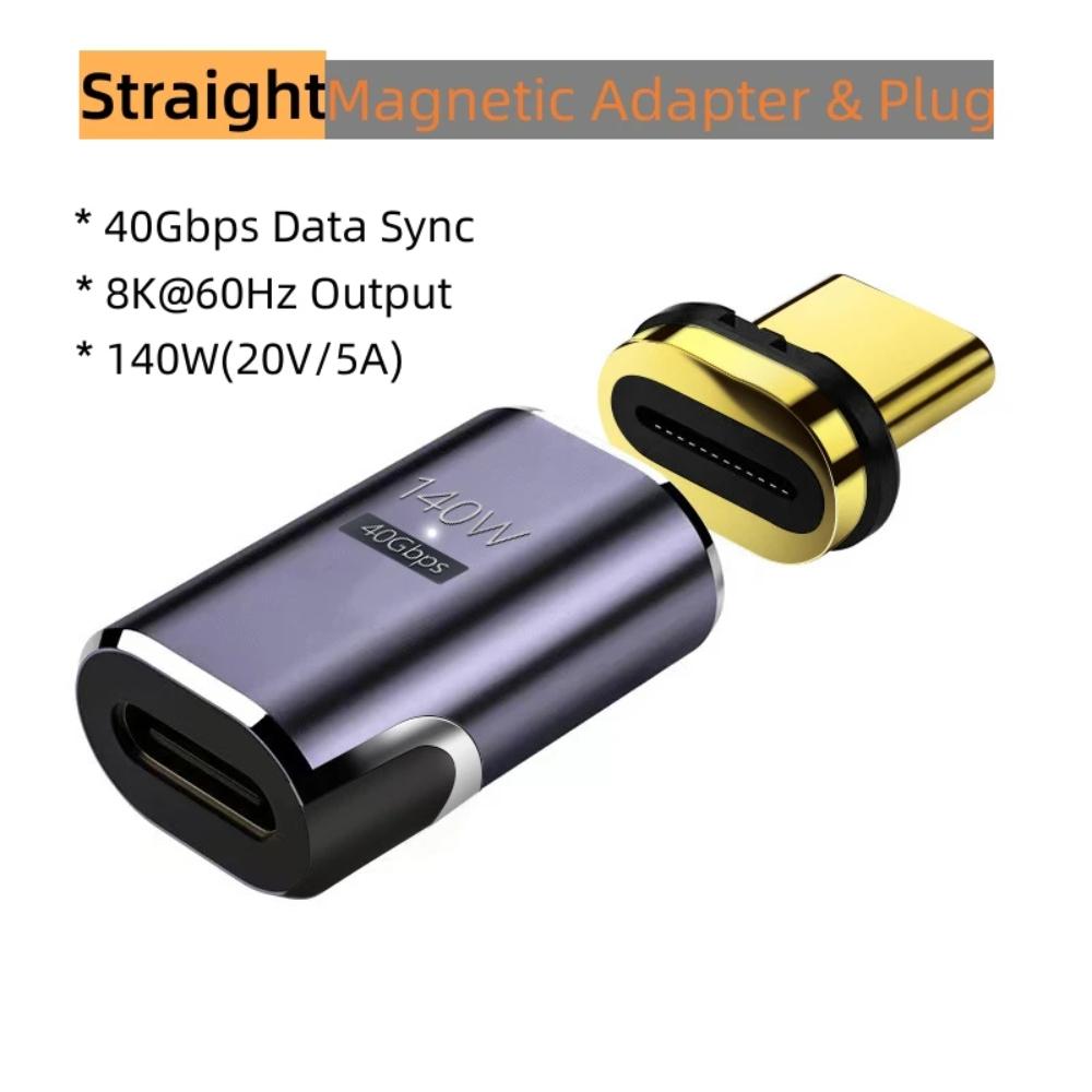

USB4.0 Magnetic USB C To Type C Adapter 140W 40Gbps Fast Charging Magnet Charge Converter Cable 8K@60Hz USB-C Adapt