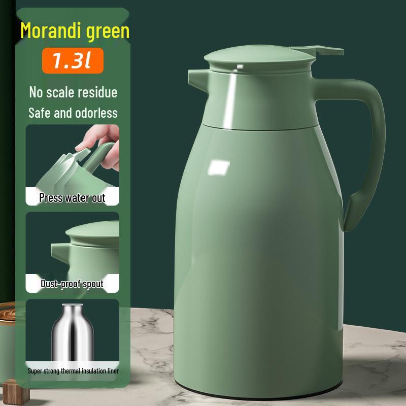 Large Capacity Home Thermos with Glass Liner - Ideal for Student Dorms, Hot Water Kettle & Warm Water Bottle