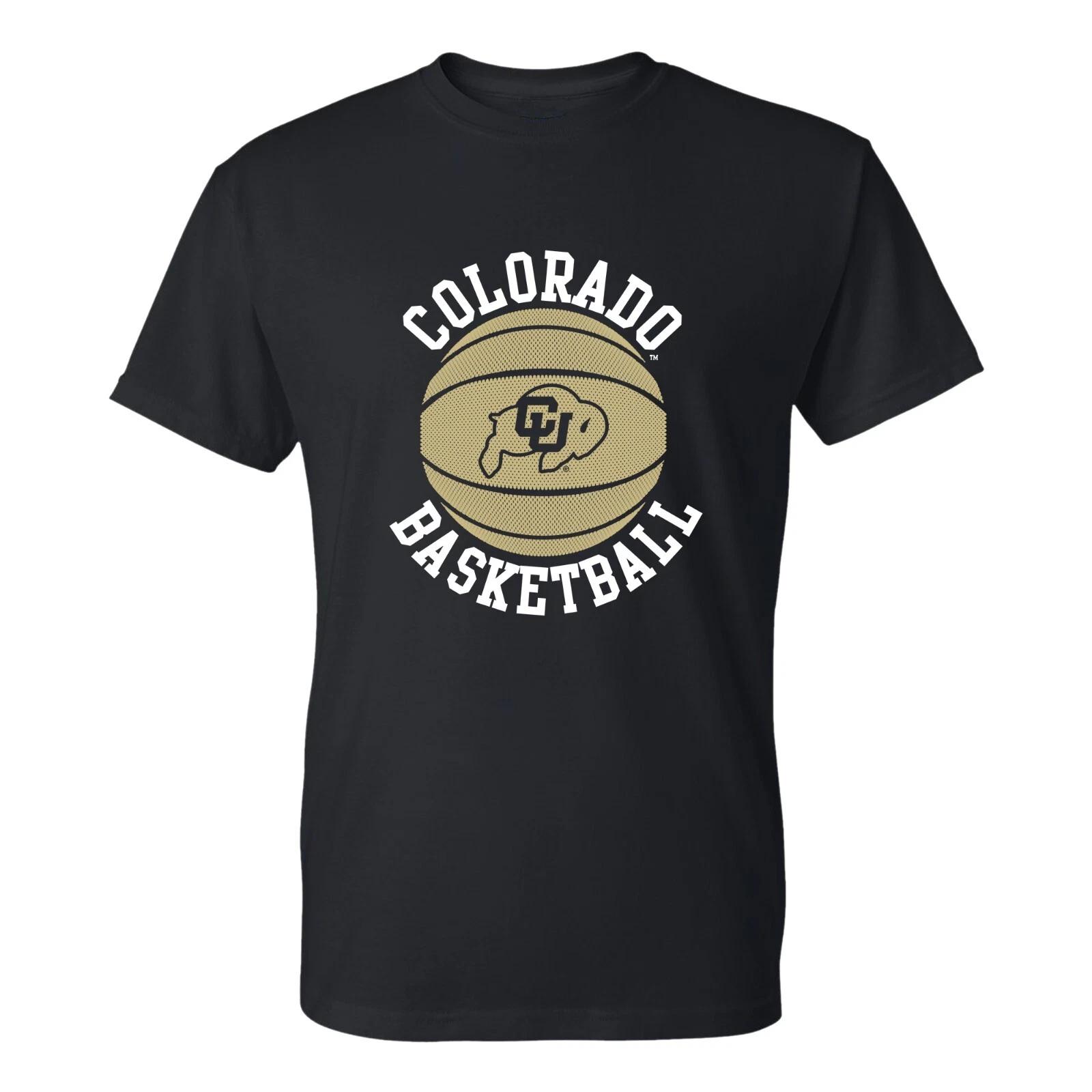 Colorado Buffaloes Basketball Circle Logo T-Shirt - Black 3XL