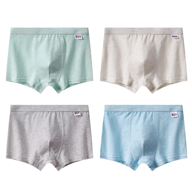 

4 Pack Boys Cotton Boxer Briefs Soft Breathable Kids Underwear Comfortable Elastic Waist Shorts for Daily Wear M TO 6XL M
