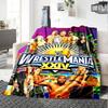 Wrestlemania Blanket Soft Warm Cozy Great for Seaside Sofa Bedding Four Seasons Multipurpose Stylish Decor Ideal Gift for Friends Family Couples Picni