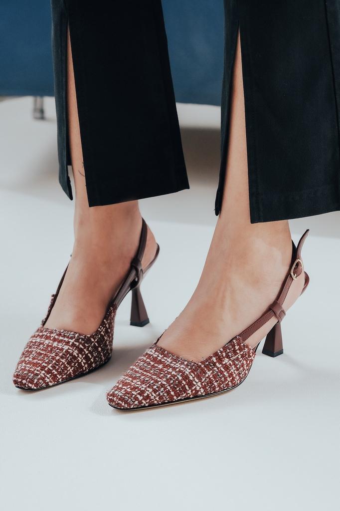 Women's Fashion Style Special Design Linen High Heel Shoes