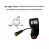 White Screen Waterproof Throttle Twist Grip with Voltage Display & Switch for Electric Vehicles