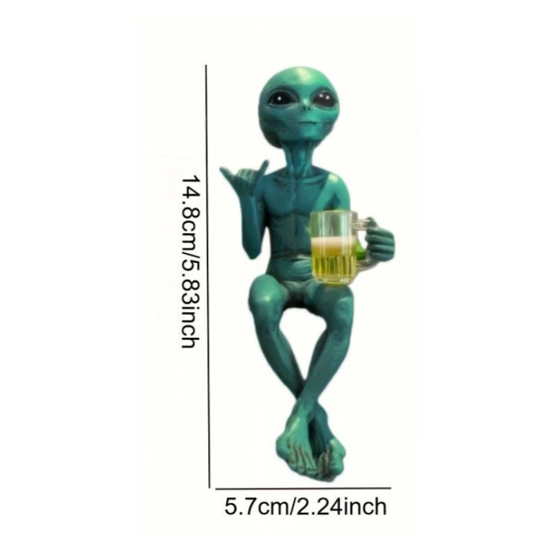 Alien Resin Sculpture Fun Figurine For Home Decor And Collectors
