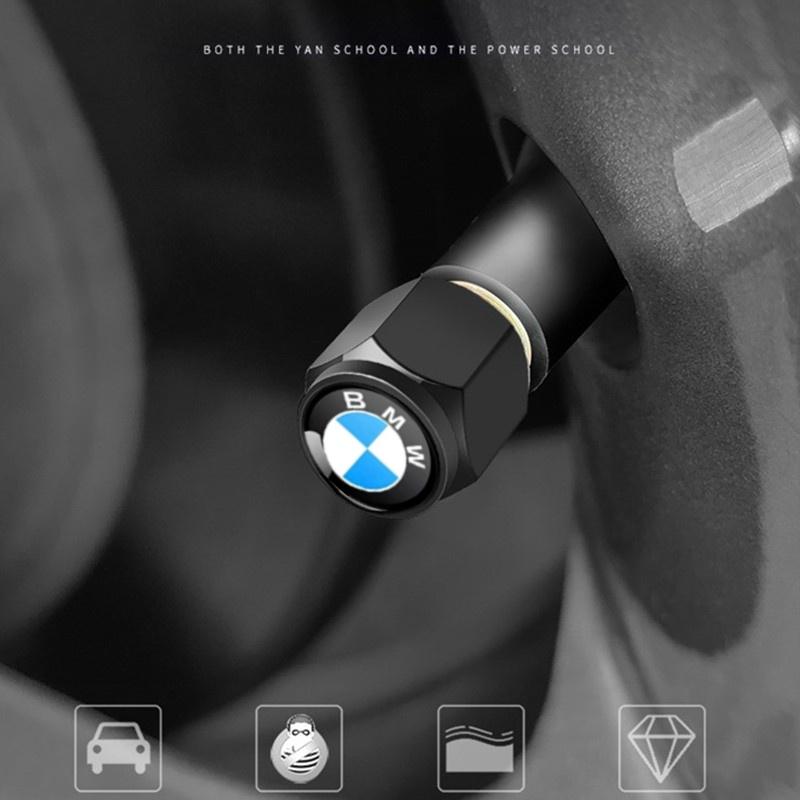 For BMW   E34 E394pcs Metal Car Wheel Tire Valve Caps Stem Case Covers For BMW X1 X2 X3 X5 X4 X6 X7 G30 G20 G32 F40 F30 G11 G12 Accessories