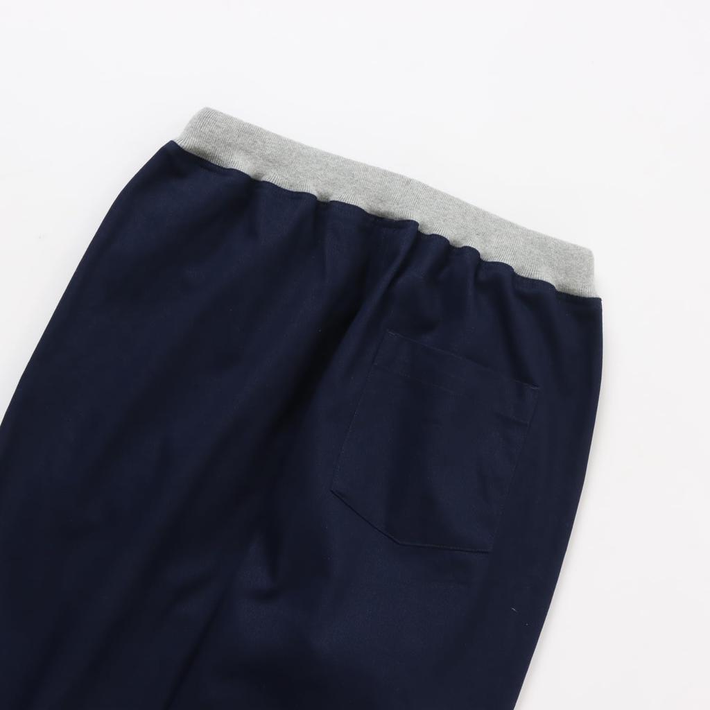 Champion Basic Long Side Slash Embroidered Size 150 Kids' Pants, 100% Cotton, Pockets, Logo, Navy, (CK-Z202)