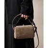 Trendige Hochwertige Strukturierte Kunstwildleder Box Schultertasche Französischer Stil Schickes Schloss Handtasche Damen Schultertasche Frauen Y2K Ästhetik