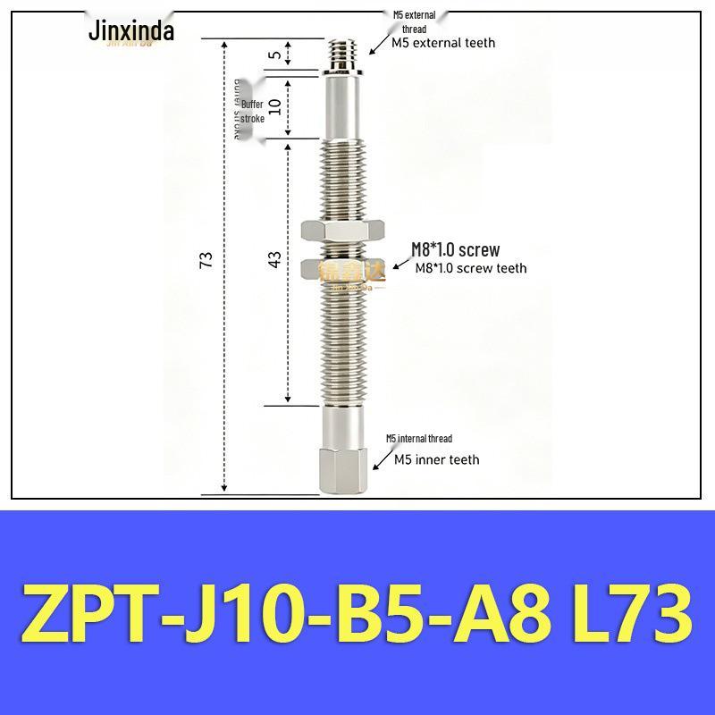 ZPT Vacuum Suction Cup Mini Fitting: Industrial Pneumatic Flat/Pointed Head Anti-Rotation Robotic Arm Holder.