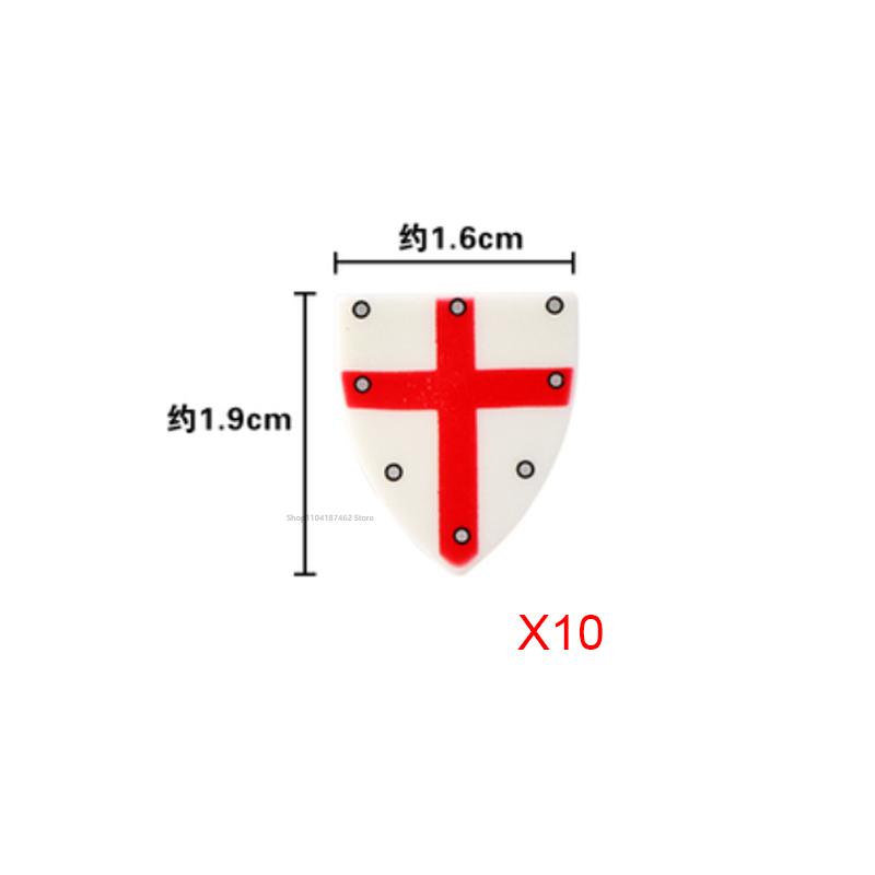 Medieval Roman Knight Legion Building Block Castle Green Dragon Forest Wolf War Horse Dragon Lion Shield Armor Cloak Brick Toys