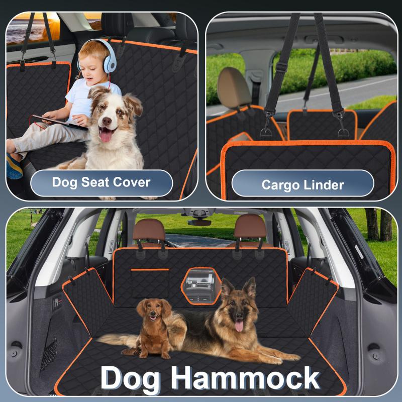 Dog Car Seat Covers For Back Seat Waterproof Pet Seat Cushion Hammock Scratch Proof Nonslip Durable Soft Seat Back Protector