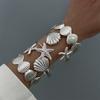Silver Arm Cuff Bracelets Gold Flower Upper Arm Bracelet for 5Pcs/Set Party