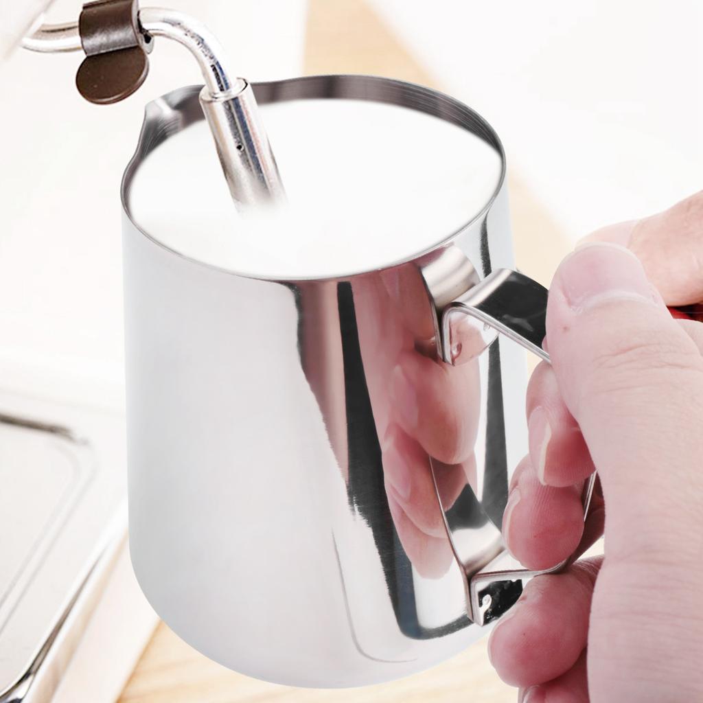 Good-Milk Frothing Pitcher 350Ml (12Oz)Steaming Pitchers Stainless Steel Milk Coffee Cappuccino Latte Art Barista Steam Pitchers