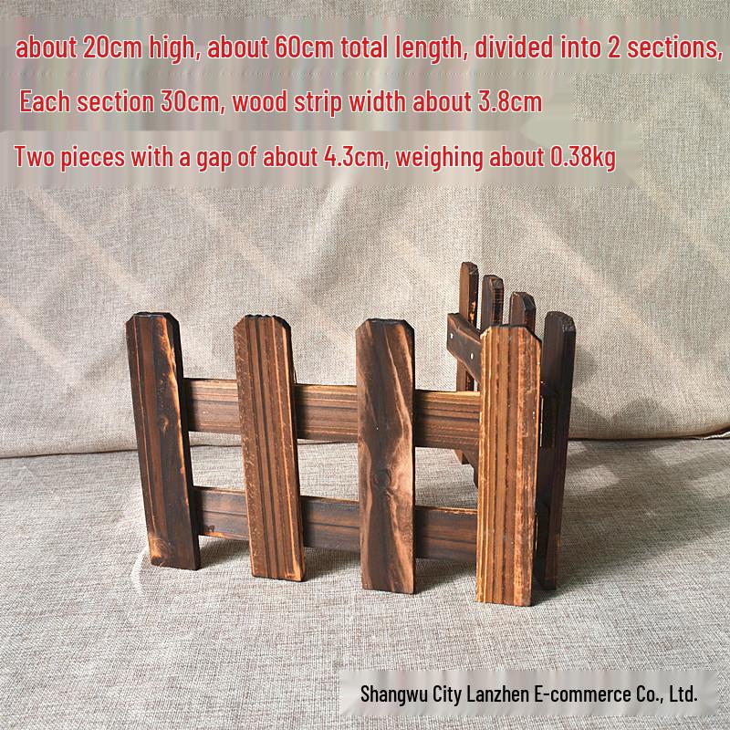 Holzzaun Lattenzaun Weihnachtsdekoration für Innen- & Außenbereich