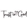 Trust In God Mirror Decal, Car Decals For Women, Faith Mirror Decal, Cute Vinyl Decal, Christian Car Mirror Decal, Religious Car