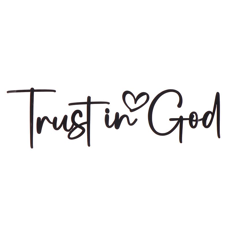 Trust In God Mirror Decal, Car Decals For Women, Faith Mirror Decal, Cute Vinyl Decal, Christian Car Mirror Decal, Religious Car