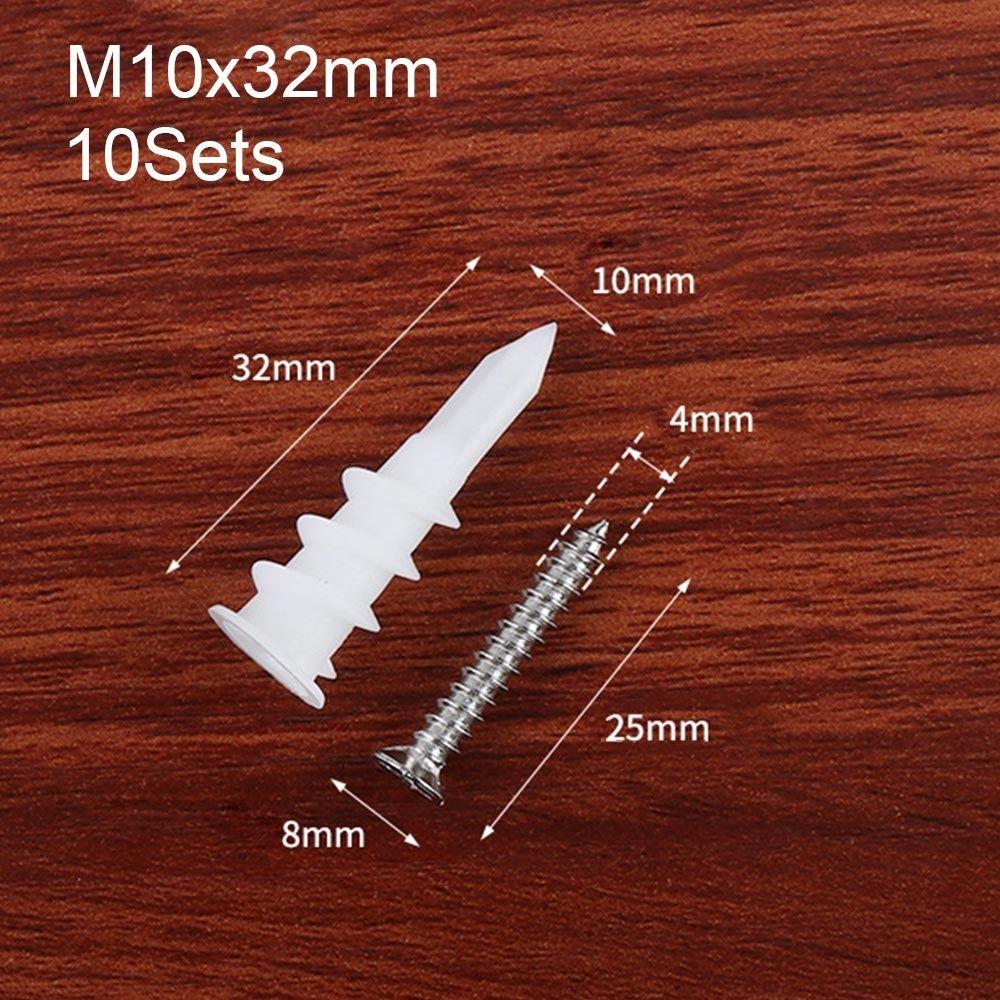 Wall Plug Home Pierced With Screw Sleeve Drywall Anchor Expand Nail Bolt Set Expansion Screws