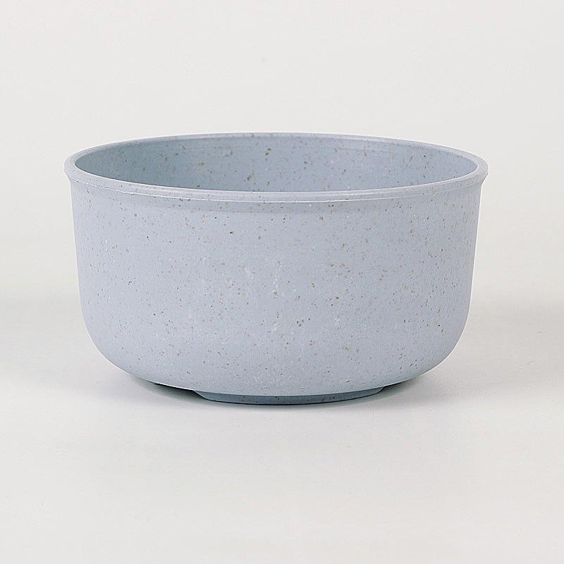 1Pc Solid Color Wheat Straw Food Bowl Lightweight Fruit Vegetable Dessert Rice Bowl Household Dining Tableware Kitchen Gadgets