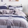 3PC 100% Cotton Duvet Cover Set Striped Printing 1PC Duvet Cover 2PC Pillowcase Cotton Soft Skin Friendly Bedding