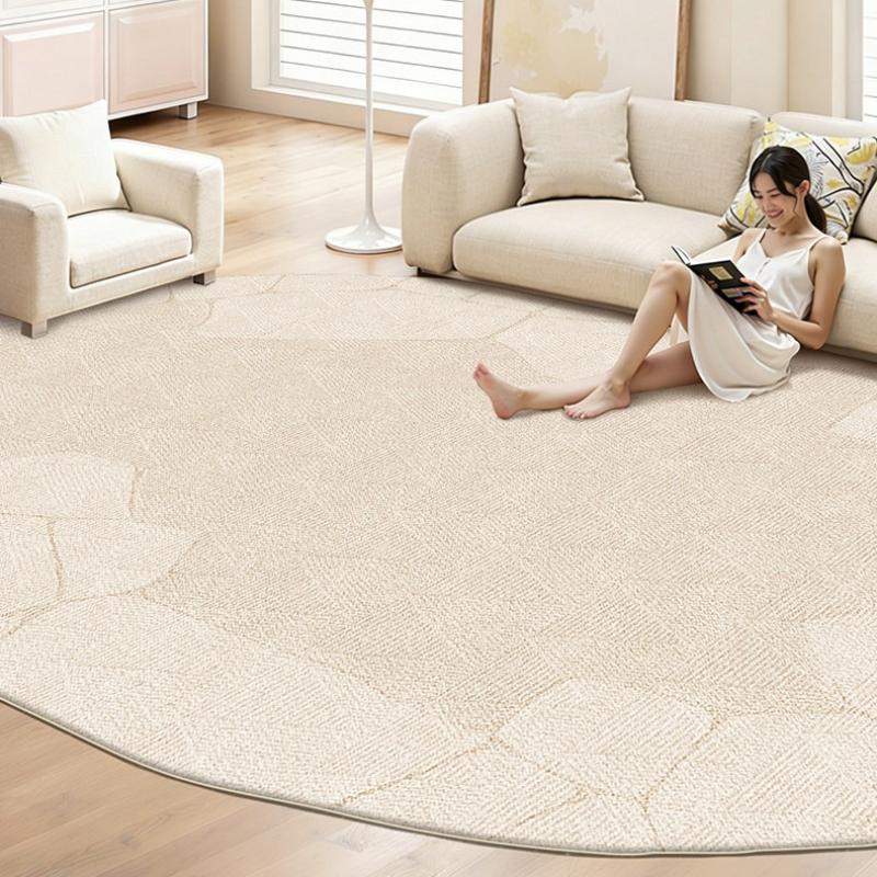 Cream Style Bedroom Decor Carpet Irregular Shape Carpets for Living Room Thick Plush Bedside Floor Mat Fluffy Soft Cloakroom Rug