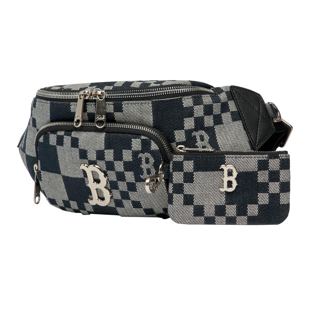 New MLB Polyester Combo Bag Fanny Pack Regular Unisex Black 3AHSM082N-43BKS