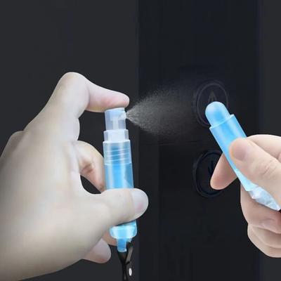 Mała Nowa Butelka z Pompką Elevator z Breloczkiem Plastikowa Butelka z Rozpylaczem Bezdotykowa Butelka z Rozpylaczem 3ML Męska i Damska