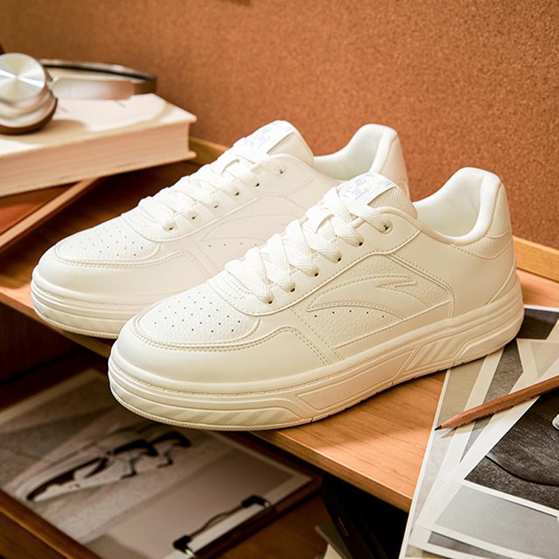 Anta Baichuan Synthetic Leather Fabric Fashion Comfortable Versatile Wear-Resistant Lightweight Low-Top Skate Shoes Men Sneakers 112538010-5