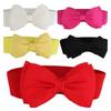 Sommer Elegant Süß Große Schleife Taillenband Elastisch Breit Kleid Stretch Neu Designer Gürtel für Damen Vintage Mädchen Cinch Gürtel