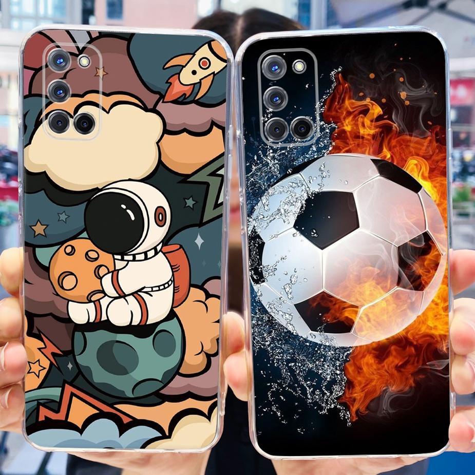 For Oppo A52 A72 A92 Case Cute Fashion Painted Cover Soft Silicone Phone Case For Oppo A92 A 52 72 OppoA52 OppoA72 Fundas Bumper