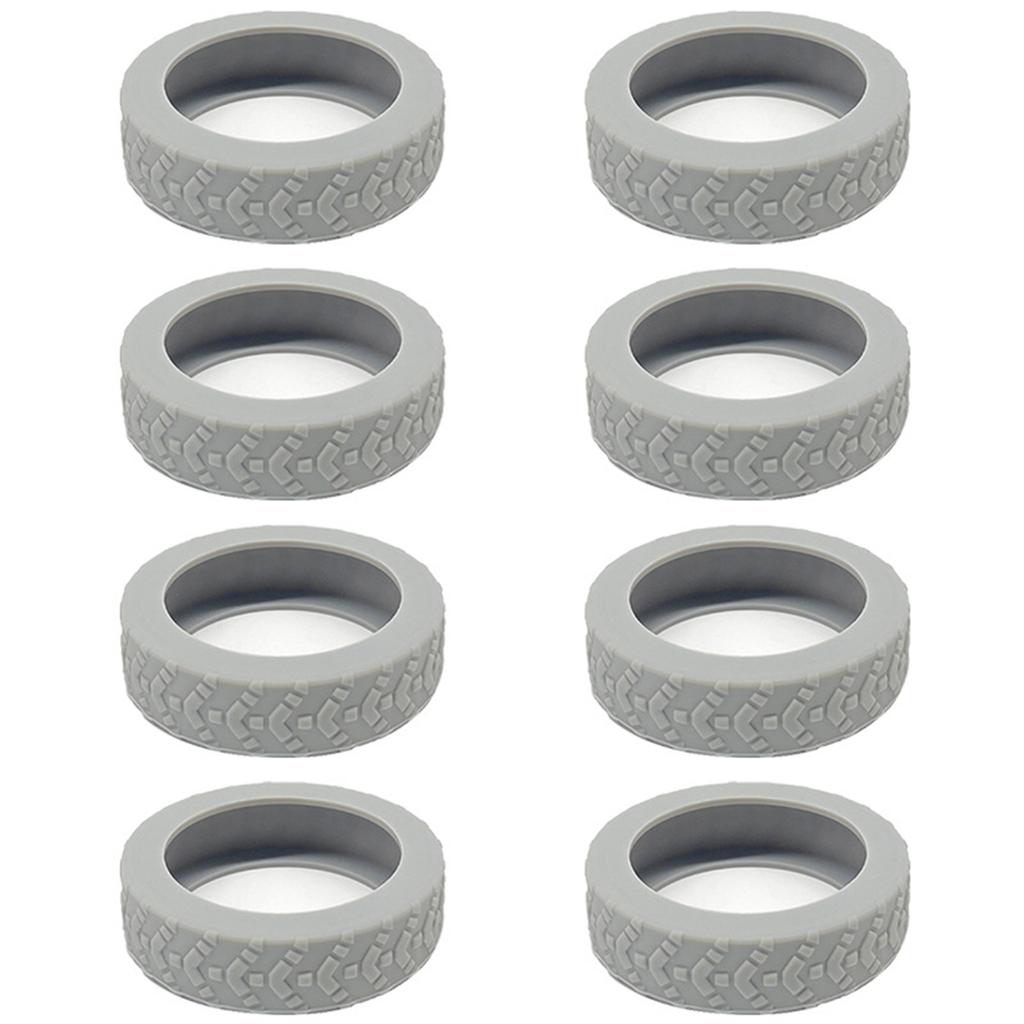 8PCS Silicone Luggage Wheel Protectors Protect Your Suitcase and Reduce Rolling Noise