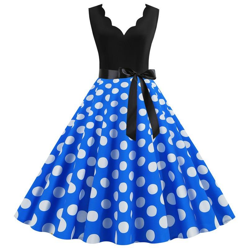 BITCED Women's Fashion Summer Spring V-Neck Sleeveless Casual Dresses