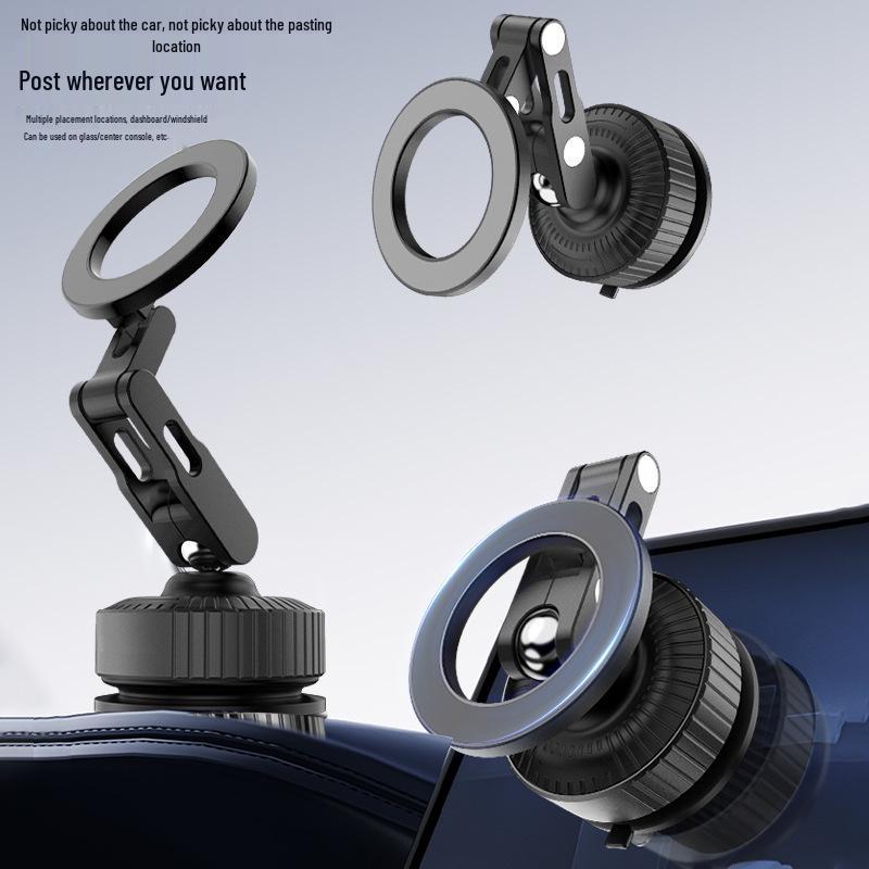 Magnetic Car Phone Holder with Vacuum Suction Cup Mount