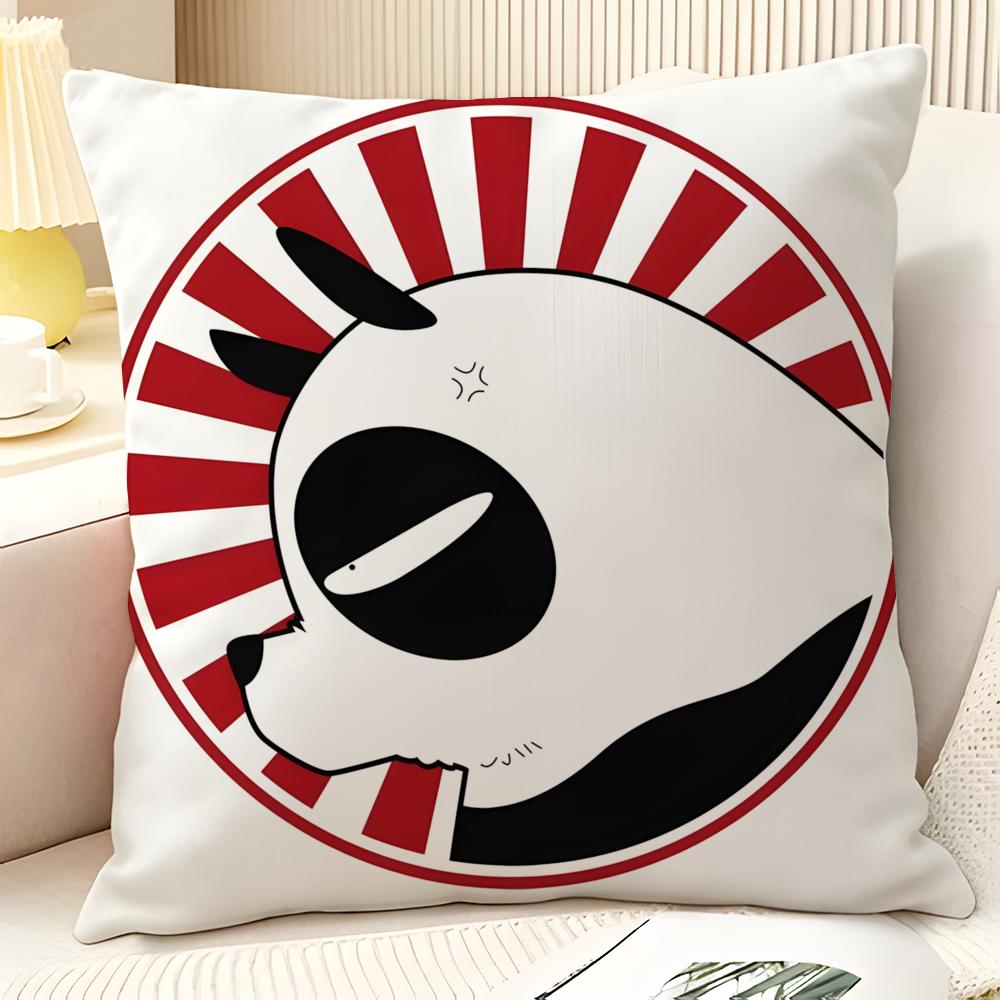 Cartoon Comic P Chan RRanma Pillow Case Natural Linen Organic Fabric DoubleSided Printing Sofa Home Decor Gift Pillow Case