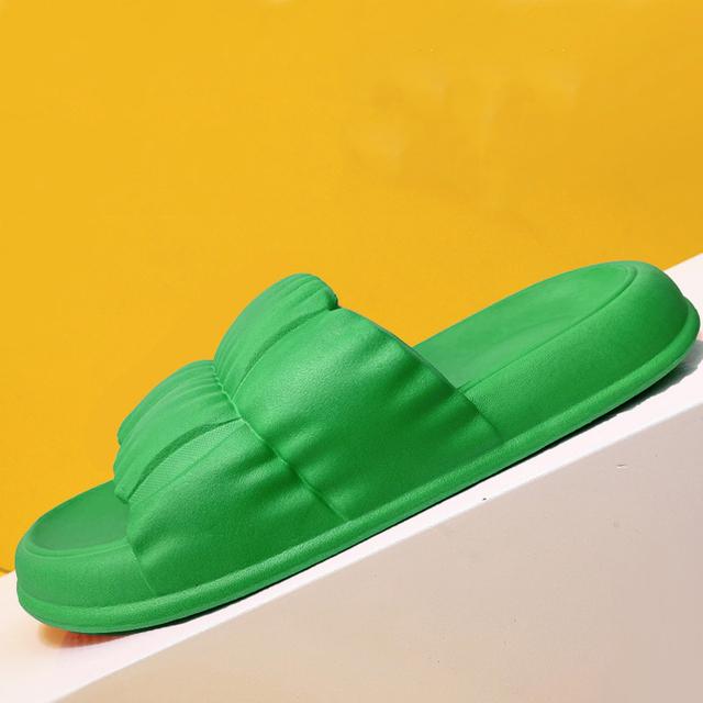 

Женские тапочки-облако на мягкой подошве, летние пляжные шлепанцы на толстой платформе, сандалии, женские корейские тапочки из ЭВА, домашние шлепанцы, женские шлепанцы 38-39