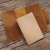 Leather Vintage Travel Notebook - Handmade Diary with Magazine Cover, Portable & In Stock