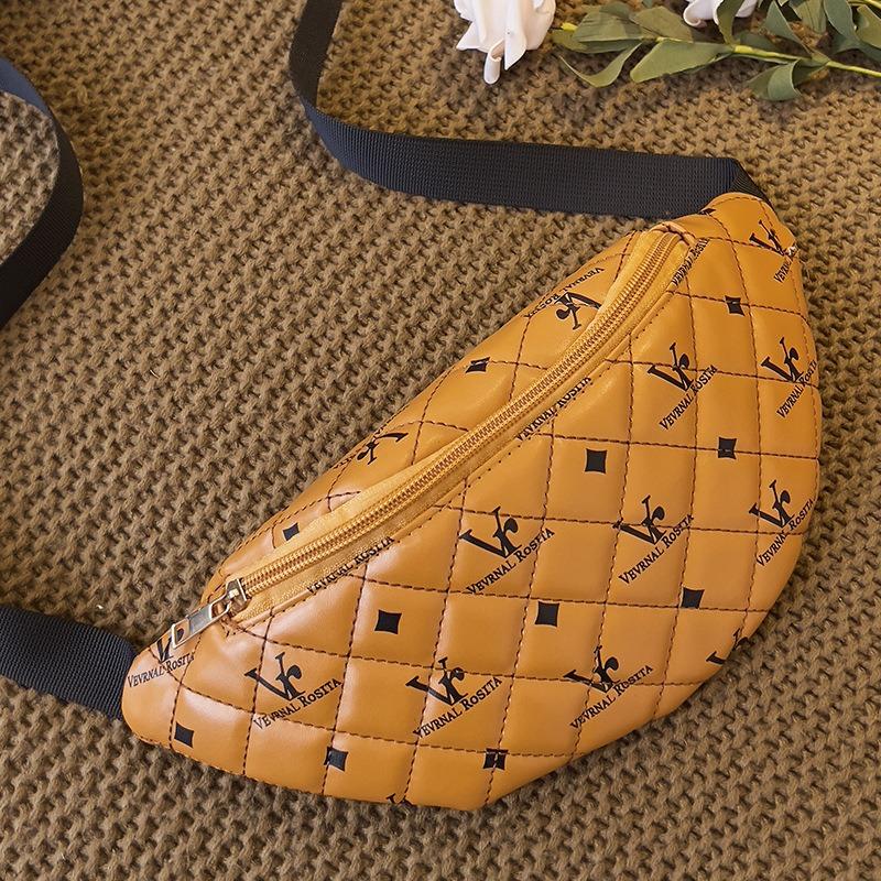 Fashion Printed Fanny Pack Women's Bag Korean Version Convenient Mobile Phone Bag Lightweight Storage Bag