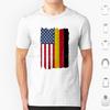 United States With Germany Flag Mix Us And German Country Flags T Shirt Big Size 100% Cotton Us German America American Germany