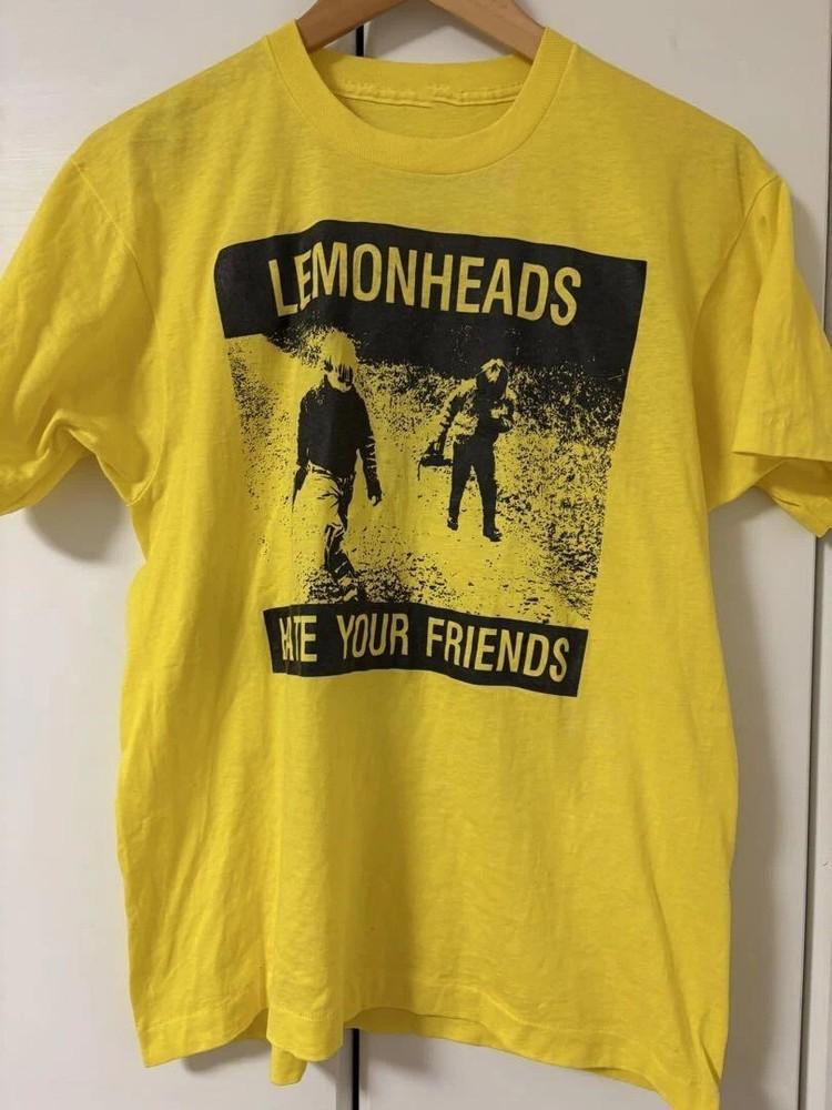 

Футболка Lemonheads Band Hate Your Friends Желтая Ремейк классическая Унисекс XXXXL