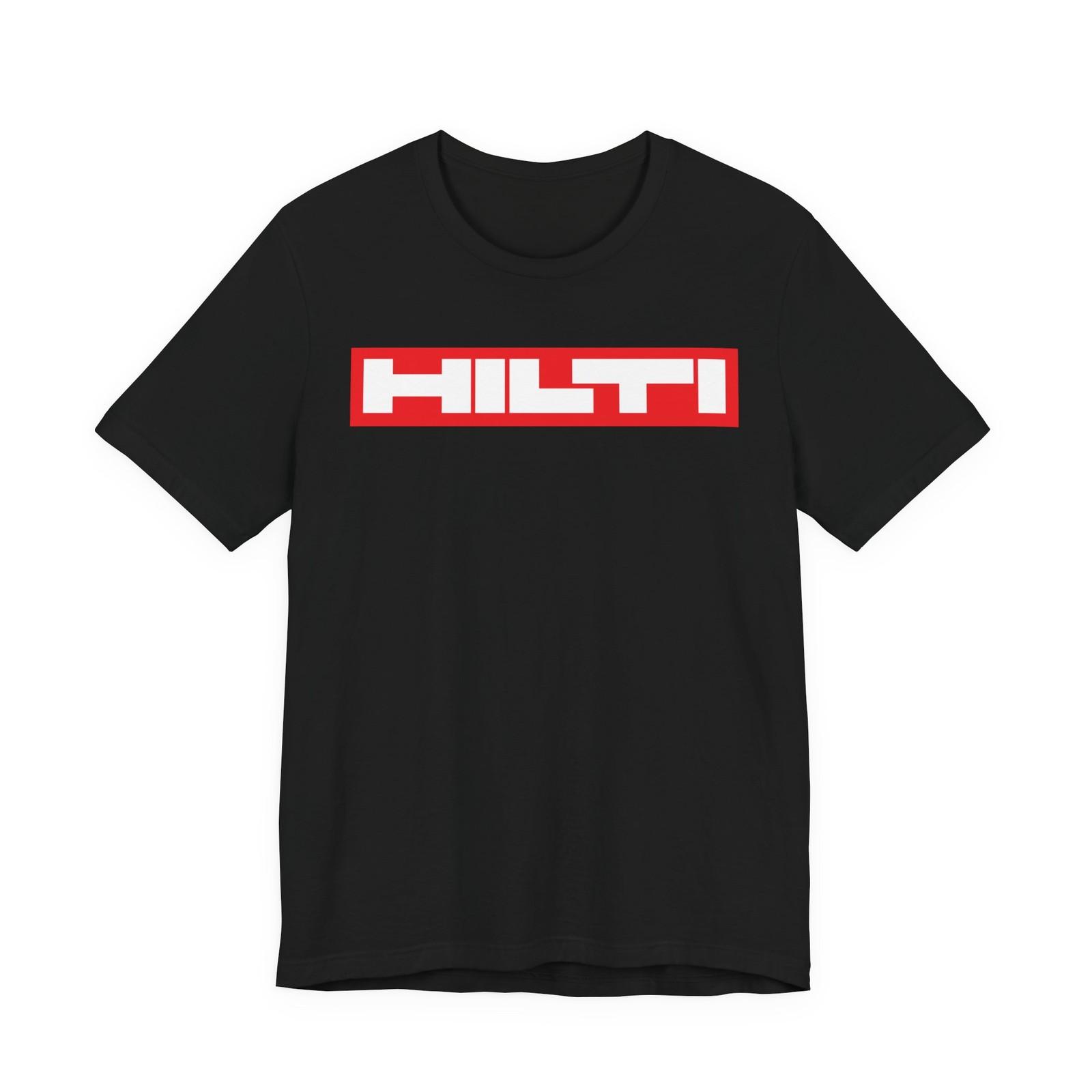 Черная темно-синяя футболка с логотипом электроинструментов HILTI Размер США S-5XL S разноцветный